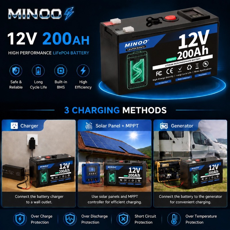 Batteria LiFePO4 12V 200Ah a c - Fish Finder Charger recensione e prezzo