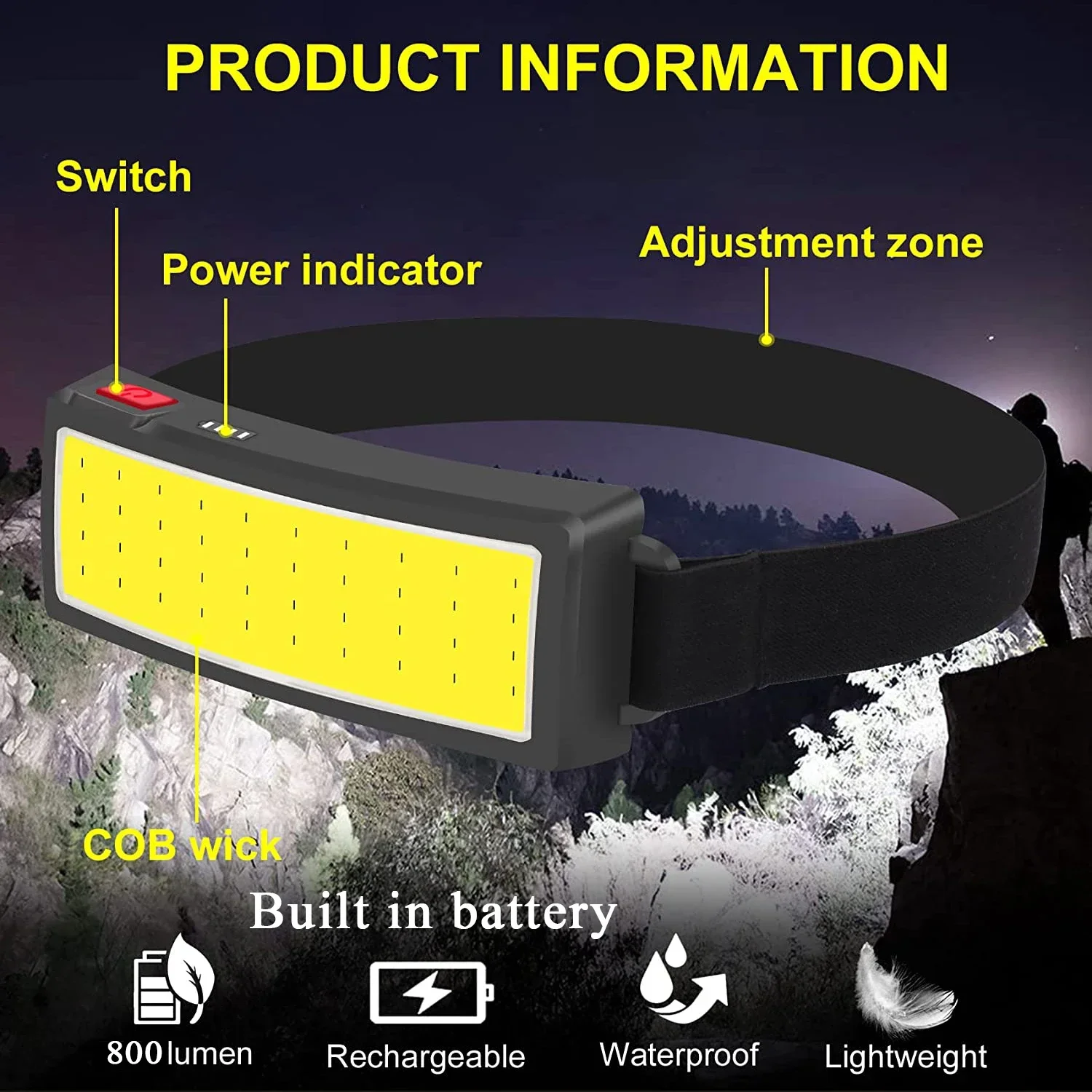 Potente lampada frontale a LED - Fish Finder Battery recensione e prezzo