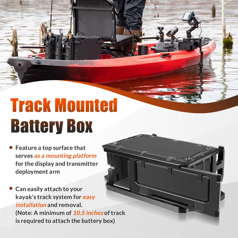 Scatola batteria montata su bi - Fish Finder Battery recensione e prezzo